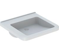 Geberit Selnova Comfort Square lavabo 55x52.5 cm rectangulaire classique pour les handicapés blanc brillant 500.787.01.7