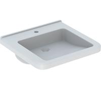 Geberit Selnova Comfort Square lavabo 55x52.5 cm rectangulaire classique pour les handicapés blanc brillant 500.786.00.7