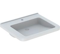Geberit Selnova Comfort Square lavabo 65x55 cm rectangulaire classique pour les handicapés blanc brillant 500.789.01.7