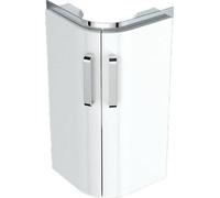 Geberit Selnova Compact - Meuble pour lavabo, 43x33x60 cm, 2 portes, blanc brillant / blanc mat 501.484.00.1
