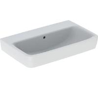Geberit Selnova Compact - Lavabo 65x40 cm, avec trop-plein, sans trou pour robinetterie, blanc 501.892.00.7