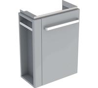 Geberit Selnova Compact - Meuble pour lavabo, 45x25x60 cm, 1 porte, charnières à droite, gris clair 501.495.00.1