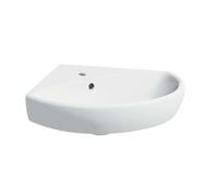 Geberit Selnova - Lave-main d’angle 59x56 cm avec un trou de robinetterie, blanc 501.050.00.5