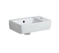 Geberit Selnova - Lave-mains 40x25 cm, avec un trou de robinetterie à droite, avec trop-plein, blanc 501.517.00.7