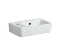 Geberit Selnova - Lave-mains 40x25 cm, avec un trou pour mitigeur à gauche, avec trop-plein, blanc 501.518.00.7