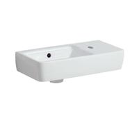 Geberit Selnova - Lave-mains 50x25 cm, avec un trou de robinetterie à droite, avec trop-plein, blanc 501.513.00.7