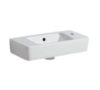 Geberit Selnova - Lave-mains 50x25 cm, avec un trou de robinetterie à droite, avec trop-plein, blanc 501.507.00.7