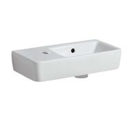 Geberit Selnova - Lave-mains 50x25 cm, avec un trou pour mitigeur à gauche, avec trop-plein, blanc 501.506.00.7