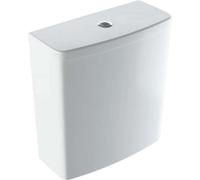 Geberit Selnova - Réservoir de chasse d’eau à installer sur cuvette de WC, arrivée de l’eau par le bas, blanc 500.266.01.1