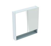 Geberit Selnova Square - Armoire de toilette 85x79x18 cm, 2 portes, blanc brillant 501.268.00.1
