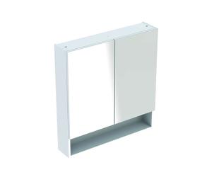 Geberit Selnova Square - Armoire de toilette 85x79x18 cm, 2 portes, blanc brillant 501.268.00.1