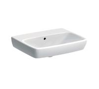 Geberit Selnova Square - Lavabo 55x44 cm, sans trou pour mitigeur, avec trop-plein, blanc 500.291.01.7
