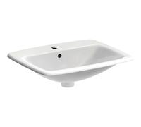 Geberit Selnova Square - Lavabo 55x45 cm, avec un trou de robinetterie, avec trop-plein, blanc 500.306.01.1