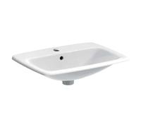 Geberit Selnova Square - Lavabo 60x45 cm, avec trop-plein, trou pour robinetterie, blanc 500.307.01.7