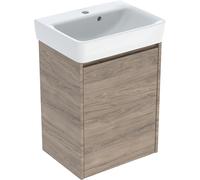 Geberit Selnova Square lavabo avec meuble 50 cm noyer 504.130.JR.1