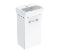 Geberit Selnova Square - Meuble avec lave-mains, 36x65x25 cm, 1 porte, G/D, blanc brillant 502.742.00.1