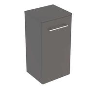 Geberit Selnova Square - Meuble latéral haut 65x33x30 cm, 1 porte, gris velouté mat 501.273.00.1