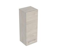 Geberit Selnova Square - Meuble latéral haut 85x33x30 cm, 1 porte, noyer clair hickory 501.279.00.1