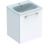Geberit Selnova Square - Meuble-vasque 64x54x48 cm, avec vasque, 1 tiroir, blanc brillant 501.248.00.1