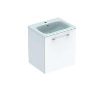 Geberit Selnova Square - Meuble-vasque 64x59x48 cm, avec vasque, 1 tiroir, blanc brillant 501.252.00.1
