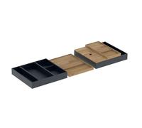 Geberit - Set 4 organiseurs de tiroirs, noir/bambou 502.352.00.1
