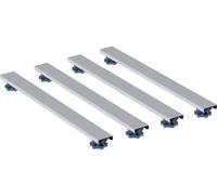 Geberit set de pieds et de traverses pour receveur de douche en résine de pierre, à partir de 140 cm, Lxl 62,5x7,3cm, pieds réglables en hauteur 6-12 cm, 554.956.00.1