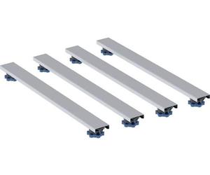 Geberit set de pieds et de traverses pour receveur de douche en résine de pierre, à partir de 140 cm, Lxl 62,5x7,3cm, pieds réglables en hauteur 6-12 cm, 554.956.00.1