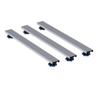 Geberit set pieds et traverses pour receveur de douche en résine de pierre, hauteur des pieds réglable de 6 à 12 cm