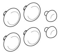 Geberit Set Tampon pour couvercle de WC Eurotrend, 598107000
