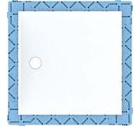 Geberit Setaplano match0 154290111 carré, blanc -alpin, 120 x 120 x 4,5 cm