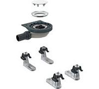 Geberit Setaplano drain de receveur de douche 154020001 pour surface de douche, 4 pieds, 50 mm