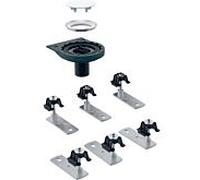 Geberit Setaplano drain de receveur de douche 154031001 pour douche, avec 6 pieds, planchers pénétrants, 50 mm