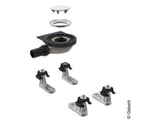 Geberit Setaplano Kit de montage brut avec 4 pieds, hauteur de trop-plein 30 mm, 154020001,