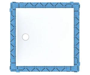 Geberit Setaplano panneau pour douches sans receveur 100x80 cm blanc 154.262.11.1