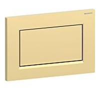 Geberit Sigma 10 Square plaque d'actionnement 115893451 plaquée or, pour chasse d'eau à arrêt