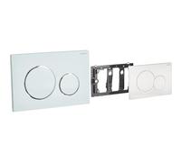 Geberit Sigma-20 Plaque de commande (actionnement par l'avant, tiges de poussée insonorisées) 115.882.KJ.1 & 115770115 Plaque de Déclenchement Sigma 01, Blanc-alpin