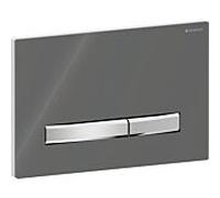 Geberit Sigma 50 Square Plaque de commande 115788JK2 Plaque de recouvrement lave, plaque/bouton chromé, pour double chasse