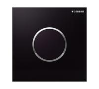 Geberit Sigma bouton de chasse d'eau pour urinoir chrome brillant-noir 116.025.KM.1