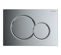 Geberit Sigma01 plaque de déclenchement, devant, chromé brillant, rond