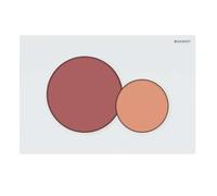 Geberit Sigma01 - Plaque de déclenchement, rouge carmin/orange/blanc 115.770.FY.5