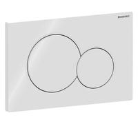 Geberit Sigma01 plaques de déclenchement pour rinçage à 2 quantités, rond, 115.770.11.5, Couleur: Blanc