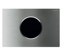 Geberit Sigma10 commande de WC avec déclenchement électrique du rinçage, à commande infrarouge, à visser, 115906SN6, Couleur: Acier inoxydable brossé, revêtement easy-to-clean / poli - CM