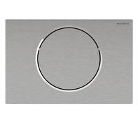 Geberit Sigma10 - Commande électronique de chasse d'eau, alimentation par pile, easy to clean, inox brossé 115.864.SN.6