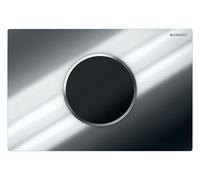 Geberit Bouton de chasse Sigma10 115.908.KH.6 double chasse sur piles chromé brillant/mat
