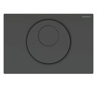 Geberit Sigma10 - Commande électronique de chasse d'eau, alimentation par pile, easy to clean, noir mat 115.891.DW.6