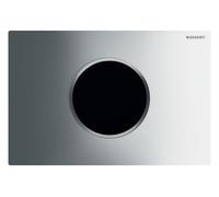 Geberit Sigma10 commande de WC avec déclenchement électrique du rinçage, sans contact, à commande infrarouge, 115.907.KH.6, Couleur: chromé brillant / chromé mat