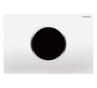 Geberit Sigma10 commande de WC avec déclenchement électrique du rinçage, sans contact, à commande infrarouge, 115907KJ6, Couleur: blanc / chromé brillant - CM