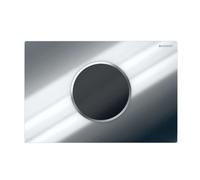 Geberit Sigma10 - Commande électronique de chasse d'eau, alimentation par pile, chrome brillant / mat 115.908.KH.6