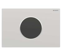 Geberit Sigma10 - Commande électronique de chasse d'eau, alimentation par pile, easy to clean, chrome mat 115.908.JQ.6