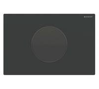 Geberit Sigma10 - Commande électronique de chasse d'eau, alimentation par pile, easy to clean, noir mat 115.908.16.6